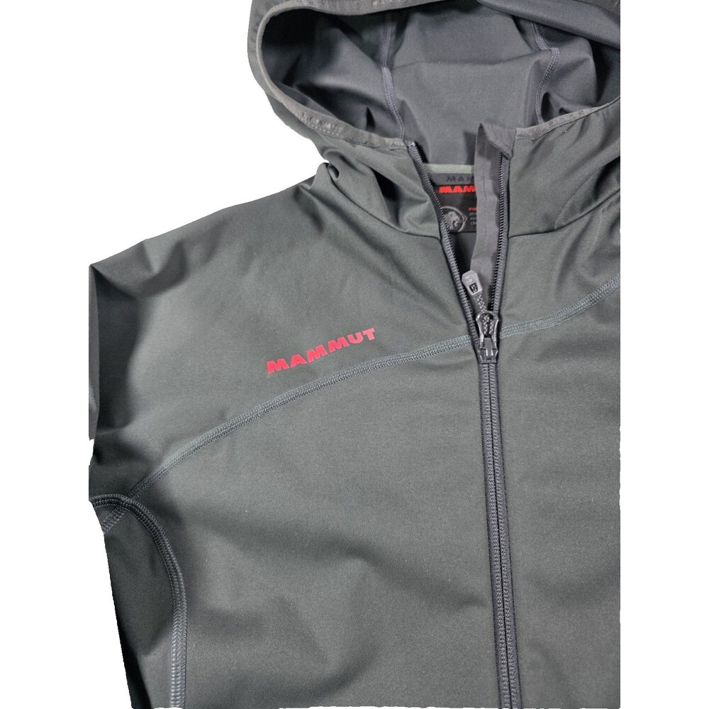 Mammut Womens‎ Size M Medium Gray Windstopper Softshell Hooded Jacket - Picture 2 of 8
